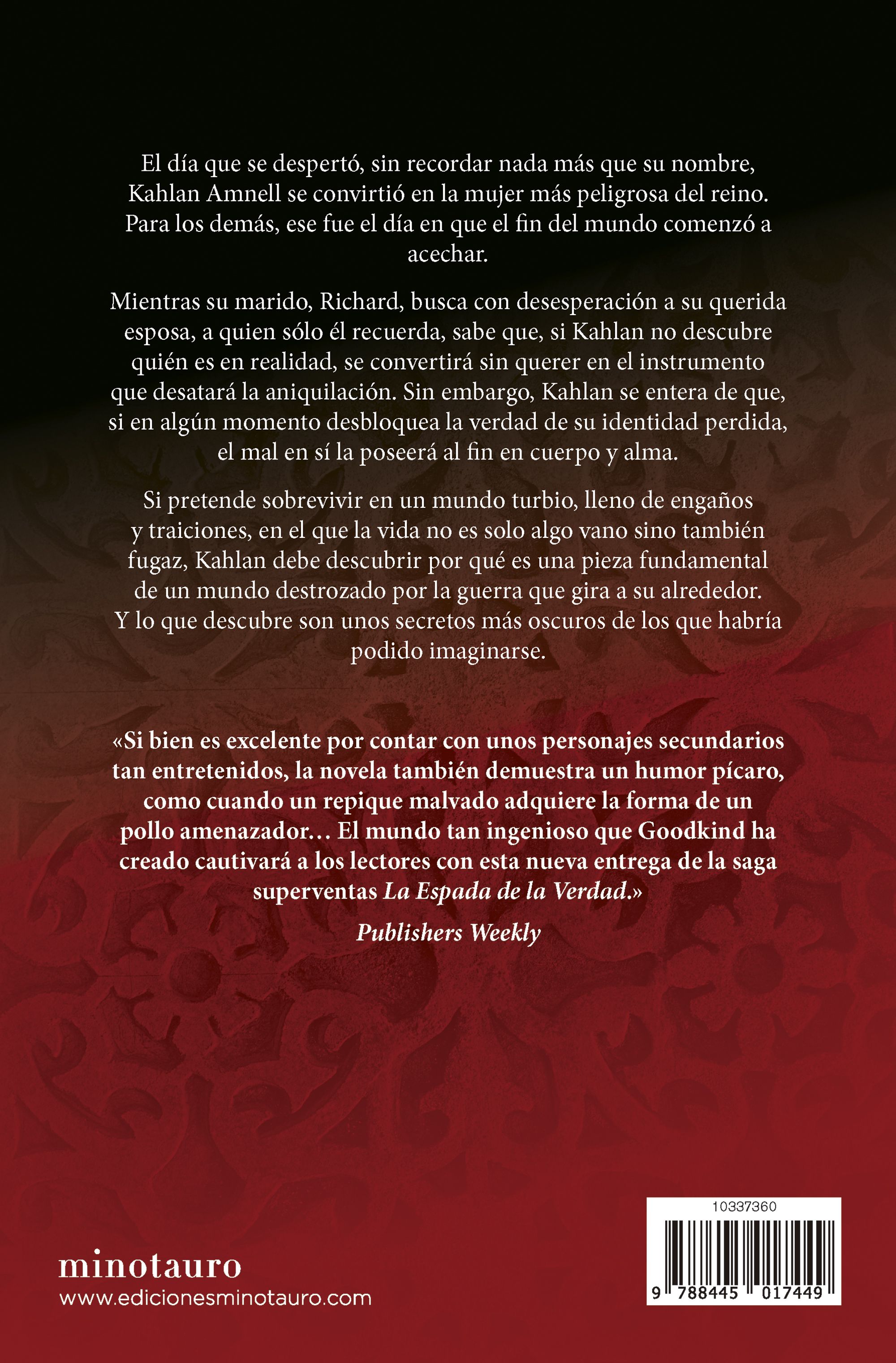 Miniatura contraportada La Espada de la Verdad nº 10/17 La bruja del viejo mundo