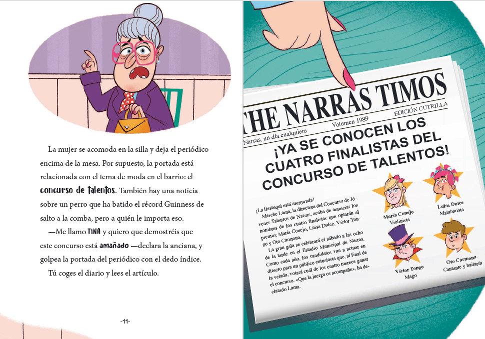 Portada El detective Sopapo y tú 6. El caso del concurso de talentos 2