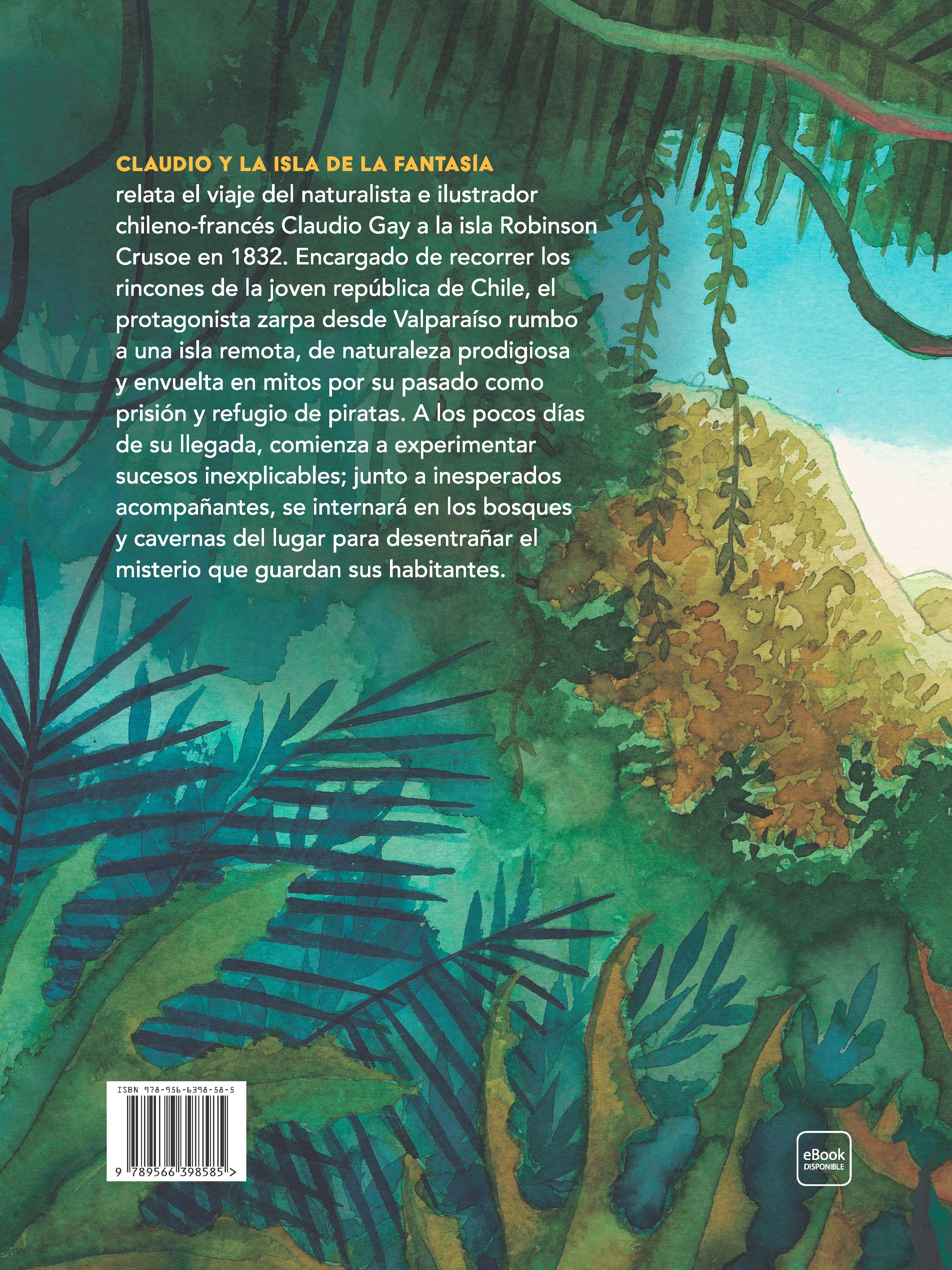 Miniatura contraportada Claudio y la isla de la fantasía