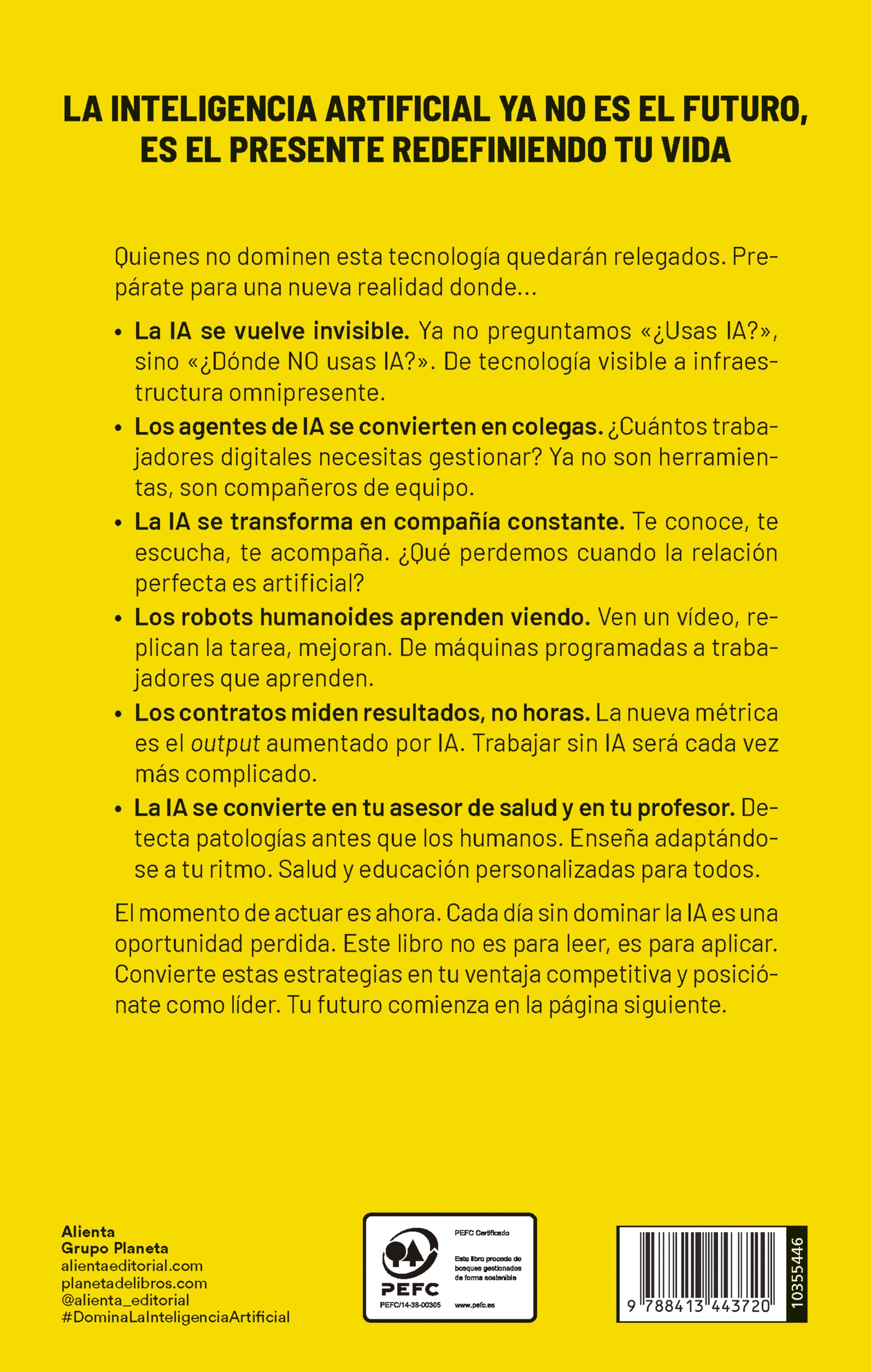 Miniatura contraportada Domina la inteligencia artificial antes de que ella te domine a ti