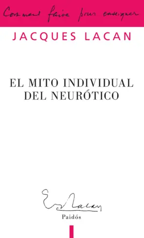 Portada El mito individual del neurotico