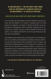 Miniatura contraportada Wicked. Memorias de una bruja mala (Ed. Película)