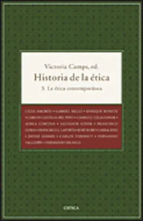 Portada Hist. de la etica T3 La etica contemporanea