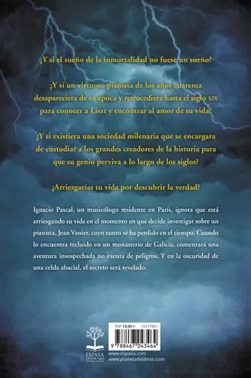 Contraportada La sustancia invisible de los cielos