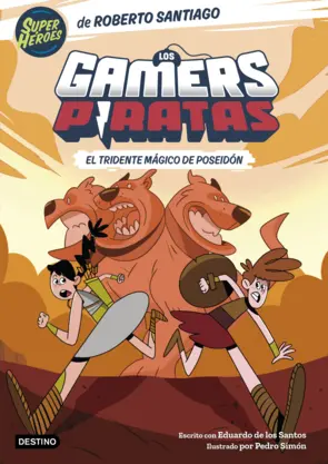 Portada Los Gamers Piratas 3. El tridente mágico de Poseidón