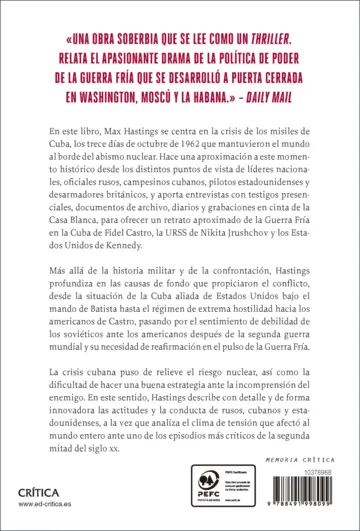 Contraportada La crisis de los misiles de Cuba 1962