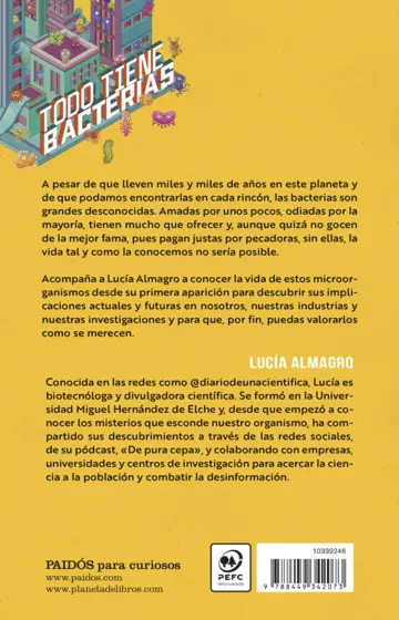 Contraportada Bacterias por todas partes