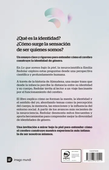 Contraportada Lo que somos bajo la piel