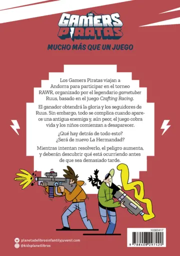 Contraportada Los Gamers Piratas 5. El juego de los mil mundos