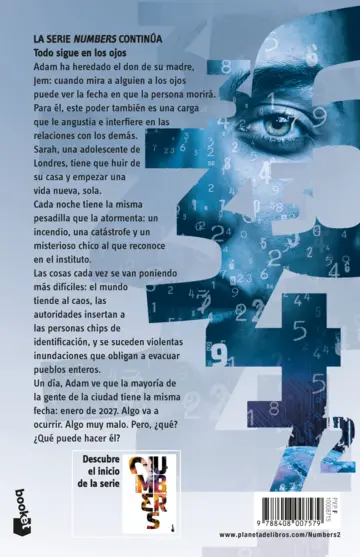 Contraportada Numbers 2 El caos (Bk)