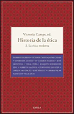 Portada Hist. de la etica T2 La etica moderna