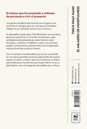 Miniatura contraportada El milagro de mindfulness