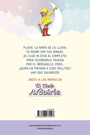 Contraportada El club Arcoíris 5. El plan de Pluvia
