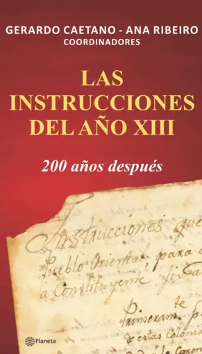 Portada Las Instrucciones del año XIII