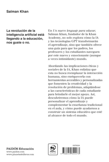 Contraportada Un nuevo lenguaje para educar