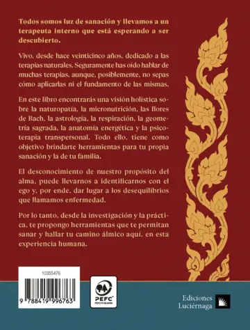 Contraportada Muladhara. Se tu propia luz