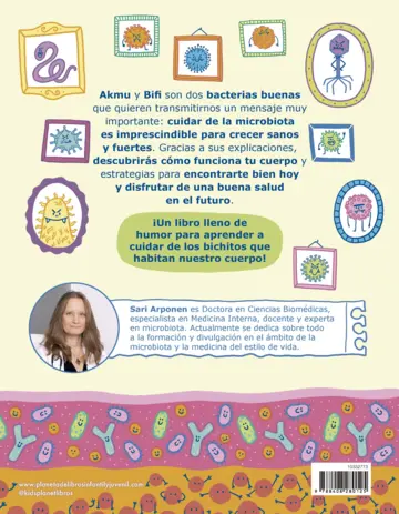 Contraportada El mundo secreto de la microbiota