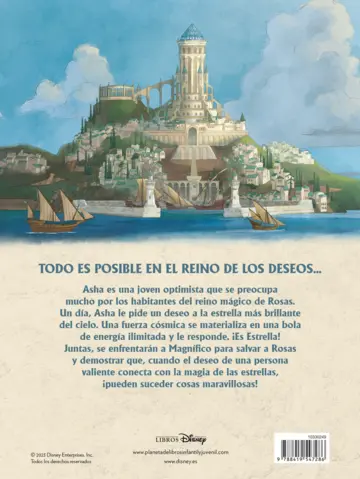 Contraportada Wish: El poder de los deseos. El cómic