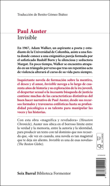 Contraportada Invisible