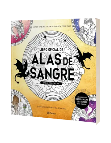 Portada Libro oficial de Alas de sangre para colorear
