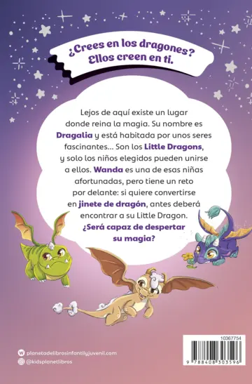 Contraportada Little Dragons 1. Pequeños dragones mágicos