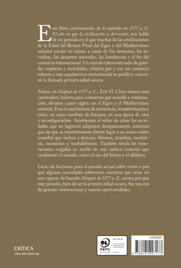 Contraportada Después de 1177 a. C.