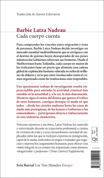 Contraportada Cada cuerpo cuenta