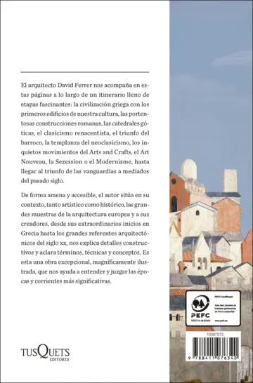 Contraportada Una historia personal de la arquitectura europea