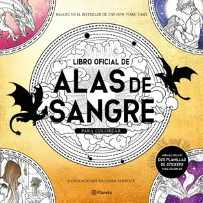 Portada Libro oficial de Alas de sangre para colorear