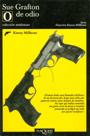 Portada O de odio (Andanzas)