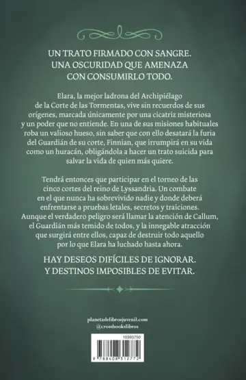 Contraportada Legado I. Ecos de tormenta