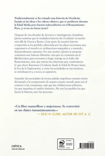 Contraportada Cómo el mundo creó Occidente