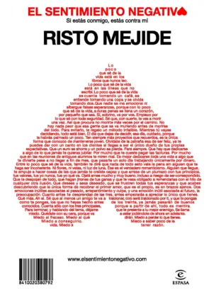 Portada El sentimiento negativo