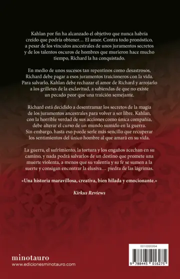 Contraportada La Espada de la Verdad nº 02/17 La piedra de las lágrimas