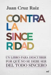 Portada Contra la sinceridad
