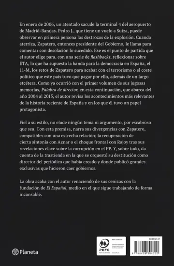 Contraportada Por decir la verdad