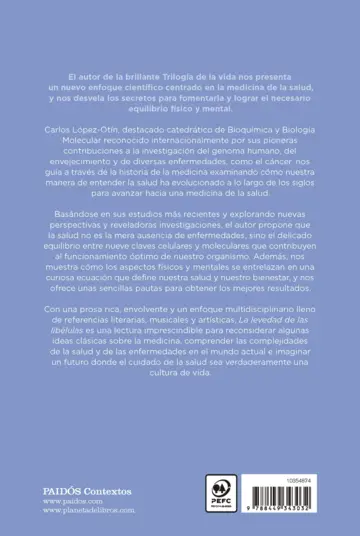 Contraportada La levedad de las libélulas