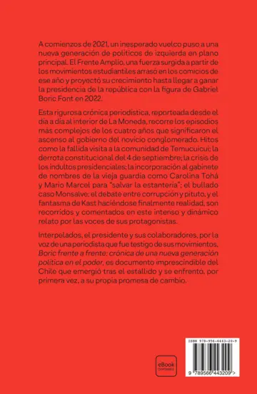 Contraportada Boric frente a frente