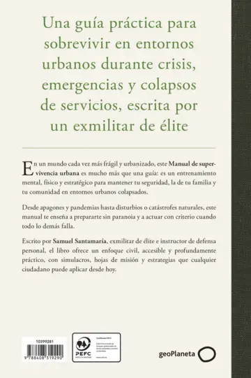 Contraportada Manual de supervivencia urbana