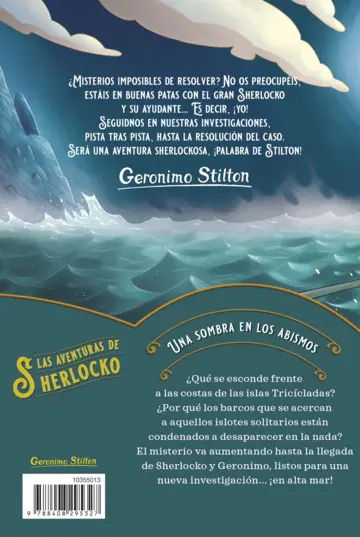 Contraportada Una sombra en los abismos