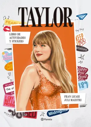 Portada Taylor Swift. Libro de actividades y stickers