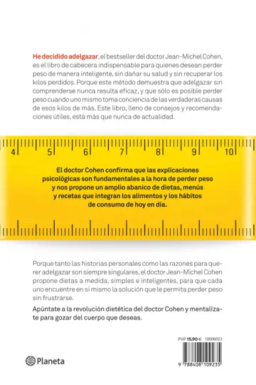 Contraportada He decidido adelgazar