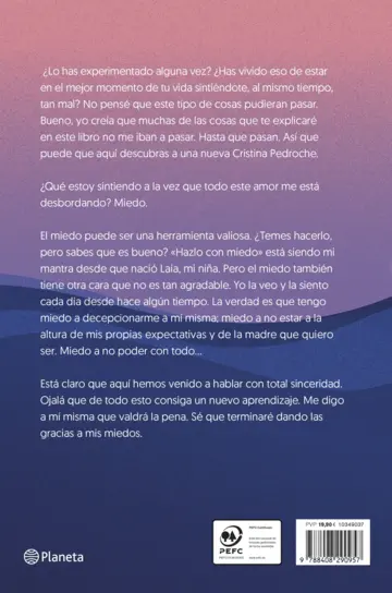 Contraportada Gracias al miedo