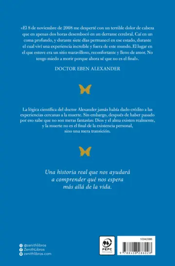 Contraportada La prueba del cielo