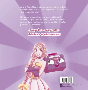 Contraportada Luli Pampín 4. Luli Pampín y la vaca Lola