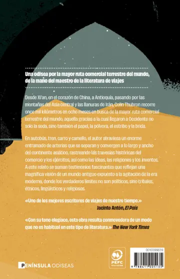 Contraportada La sombra de la Ruta de la Seda