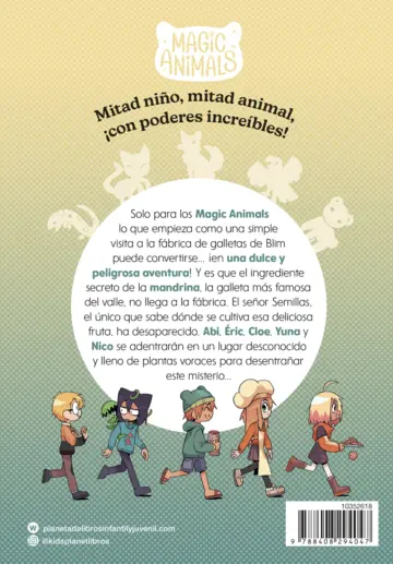 Contraportada Magic Animals 8. Una trampa carnívora
