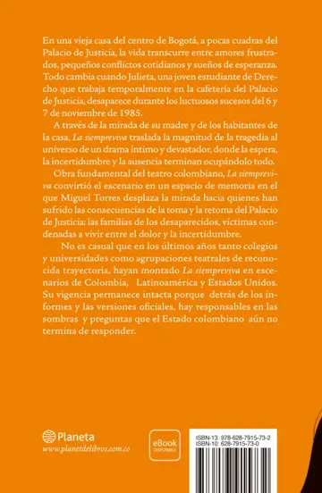 Contraportada La siempreviva