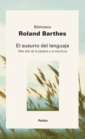 Portada El susurro del lenguaje