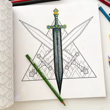 Imagen extra Libro oficial de Alas de sangre para colorear 3
